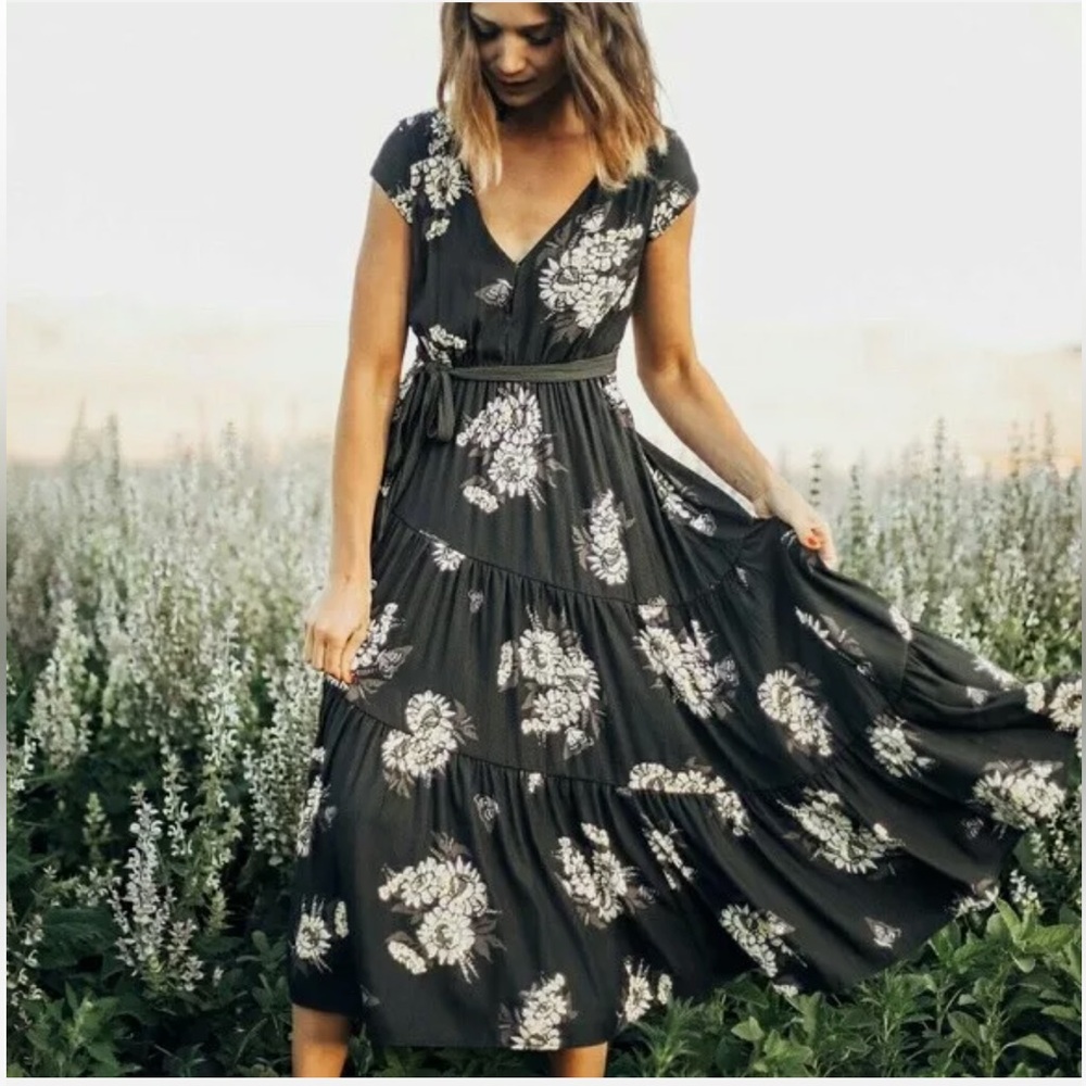 Free People All I Got Midi Dress